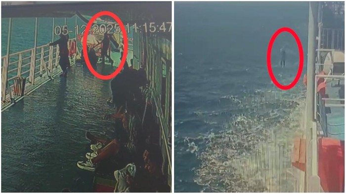 Penumpang Lompat ke Laut dari Kapal di Perairan Pulau Sangiang Bakauheni