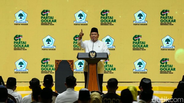 Presiden Prabowo Hadiri Puncak HUT ke 61 Partai Golkar