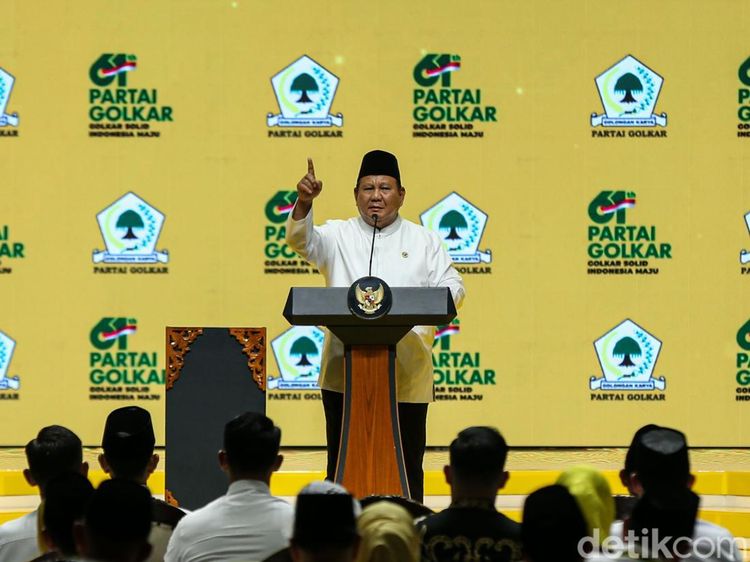 Presiden Prabowo Hadiri Puncak HUT ke 61 Partai Golkar