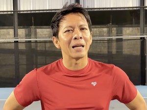 Ariel NOAH Fun Main Padel Duet Bareng Wulan Guritno, Meski Kaki Cedera