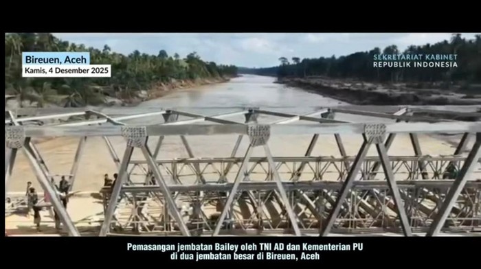 Jembatan Bailey di Bireuen Segera Berfungsi untuk Hubungkan Medan-Banda Aceh