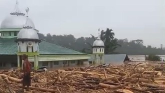 Desa Sekumur di Aceh Tamiang Hilang Diterjang Banjir, Hanya Tersisa Masjid