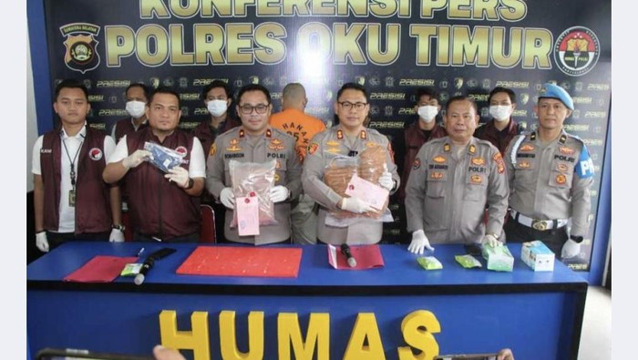 Polisi Ringkus 2 Pengedar Ganja di OKU Timur