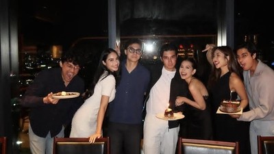 Romantis! Sandrinna Michelle Makan Bersama Kekasih dan Sahabat