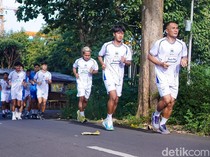 Skuad PSIS Latihan Cross Country 10 Km di Gunungpati