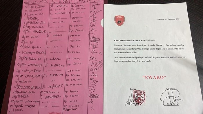 Beredar Oknum Suporter PSM Minta Sumbangan ke Warga untuk Tahun Baru 2026