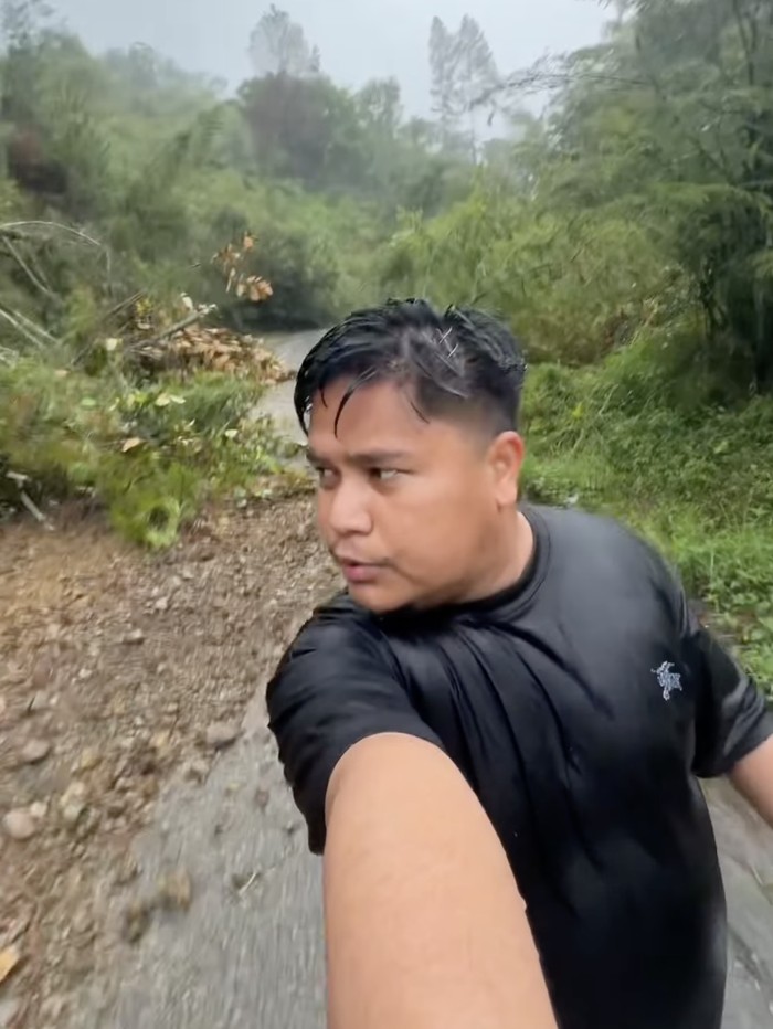 Taufiq LIDA sempat terjebak longsor di Takengon.