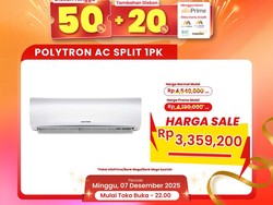 Tebus Murah AC Split 1 PK, Didiskon di Transmart Full Day Sale