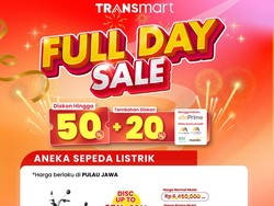 Beli Sepeda Listrik di Transmart Full Day Sale, Diskon Hingga 45%!