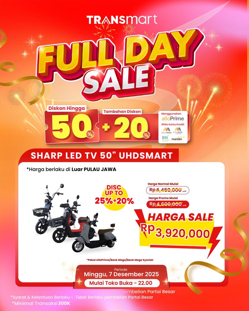 Transmart Full Day Sale 7 Desember 2025 Transmart Full Day Sale 7 Desember 2025