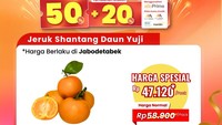 Jeruk Shantang Daun Yuji Rp 47.120/Pak di Transmart Full Day Sale