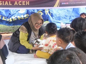 Kemensos Beri Layanan Dukungan Psikososial bagi Korban Banjir Pidie Jaya