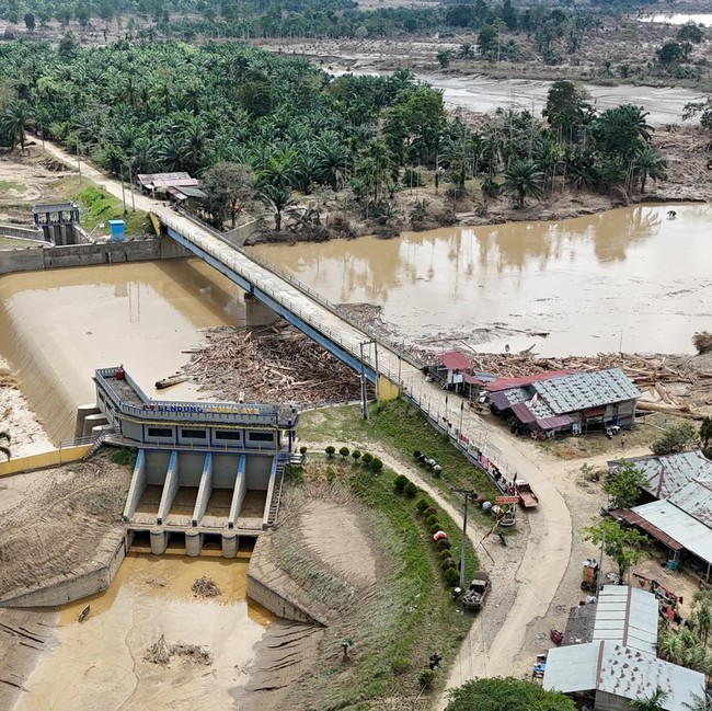 Kondisi Bendungan Jambo Aye Usai Banjir Bandang Terjang Aceh Utara