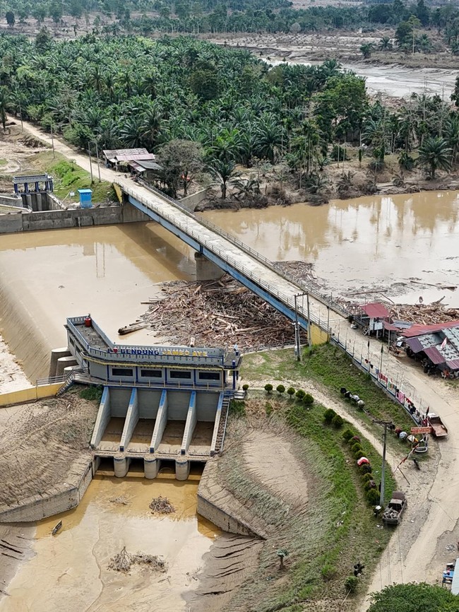Kondisi Bendungan Jambo Aye Usai Banjir Bandang Terjang Aceh Utara
