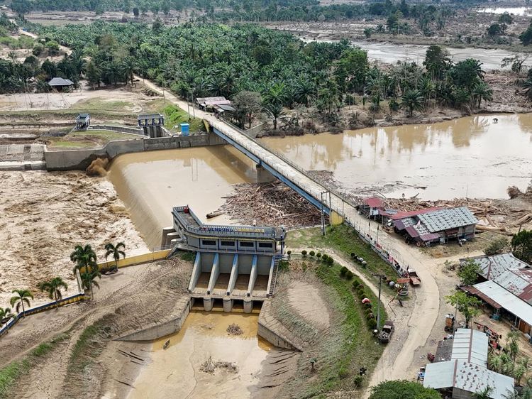 Kondisi Bendungan Jambo Aye Usai Banjir Bandang Terjang Aceh Utara