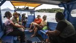 Ojek Perahu, Nadi Transportasi Warga Menuju Pulau Rhun