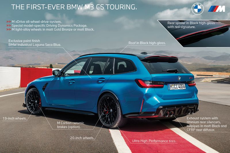 Perbedaan BMW M3 CS Touring dengan M3 Touring biasa.