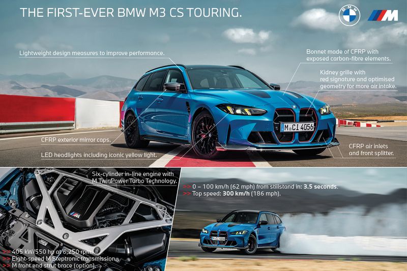 Perbedaan BMW M3 CS Touring dengan M3 Touring biasa.