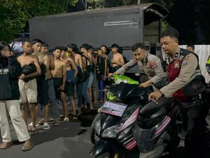 Razia Balap Liar di Lumajang Amankan 14 Pemuda, Sita 13 Motor