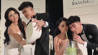 Resmi Menikah, Hanum Mega Langsung Racik Matcha di Pesta