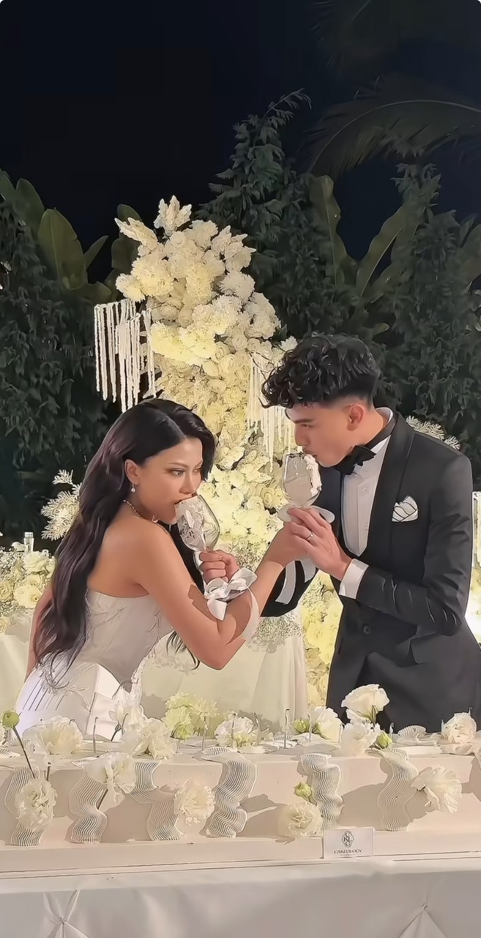 Resmi Menikah, Hanum Mega Langsung Racik Matcha di Pesta