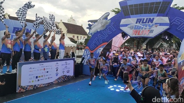 3.500 Pelari Ramaikan Runway Run 2025 AirNav di Makassar