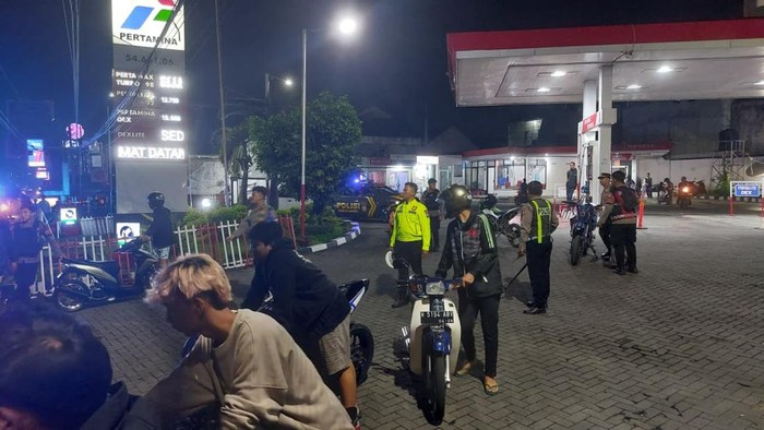 Razia Balap Liar di Kota Malang Sita Puluhan Motor