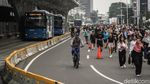 Semangat Warga Olahraga di CFD Jakarta