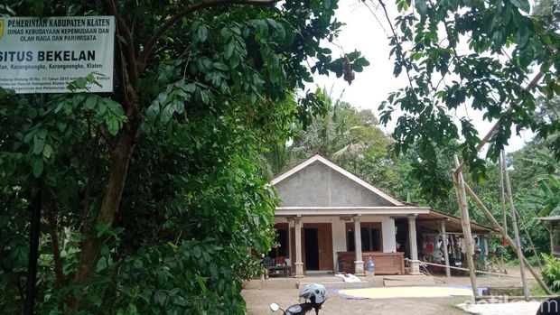 Situs Candi Klaten Reruntuhan yang merupakan Situs Candi Bekelan di Dusun Bekelan, Desa/ Kecamatan Karangnongko, Klaten, Minggu (7/12/2025).