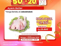 Merapat! Ayam Broiler di Transmart Full Day Sale Diskon Gede-gedean