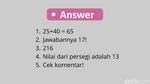 Merasa Jago Matematika? Buktikan Kemampuanmu dengan Menjawab 5 Soal Berikut Ini