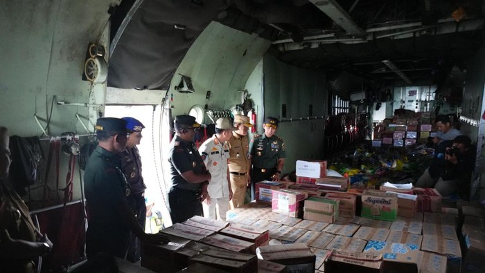 Bantuan untuk Korban Bencana Sumatera Dikirim Pakai Pesawat Hercules