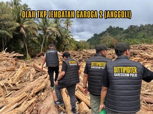 Bareskrim Ungkap Hasil Pengusutan Kayu Gelondongan Saat Banjir Sumut