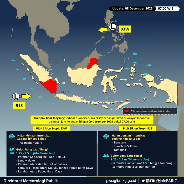 Ada Bibit Siklon di Samudra Hindia, Wilayah Ini Potensi Terdampak