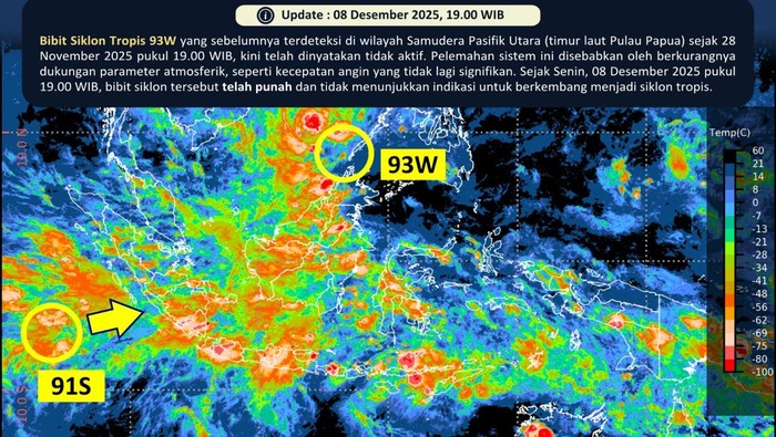 Ada Siklon Tropis Bakung, Waspada Bengkulu sampai Banten!