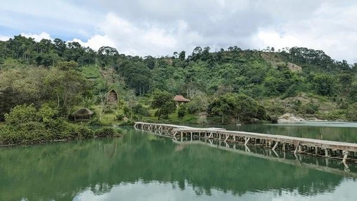 Pesona Danau Hijau Ulu Belu, Destinasi Liburan Unik di Tanggamus Lampung