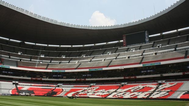 Estadio Azteca Estadio Azteca, salah satu stadion yang dipakai dalam Piala Dunia 2026 tengah direnovasi.