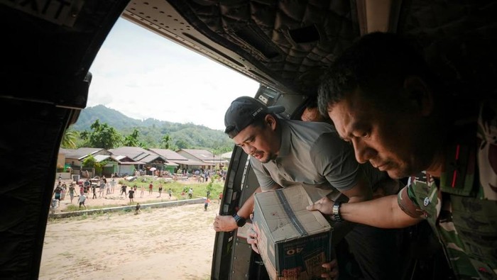 Gubsu Bobby Beri Bantuan dari Heli, Singgung Ada yang Edit Drop Mi Jadi Beras