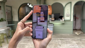 AI camera button di Honor 400 lite juga memungkinkan pengguna scan barcode lebih cepat tanpa harus membuka aplikasi lain. Foto: Rizqy Nur Amalia/detikINET