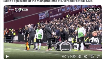 Namun ada juga netizen yang menilai Salah kadang bersikap kekanak-kanakan dari dulu, termasuk saat dilatih Jurgen Klopp. Foto: X.com