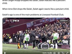 Mo Salah dan Slot Berseteru, Netizen Bandingkan dengan Ronaldo