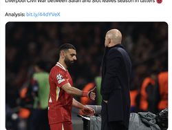 Mo Salah dan Slot Berseteru, Netizen Bandingkan dengan Ronaldo