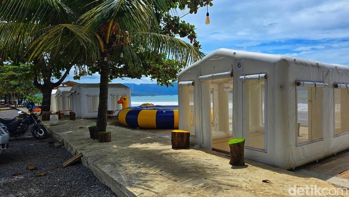 Viral WNA Korea Pagar Pantai Citepus Demi Glamping