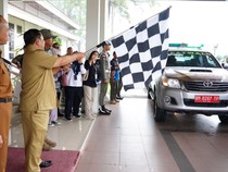 SF Hariyanto Lepas 10 Kendaraan Bantuan Kemanusiaan Korban Bencana Sumatera