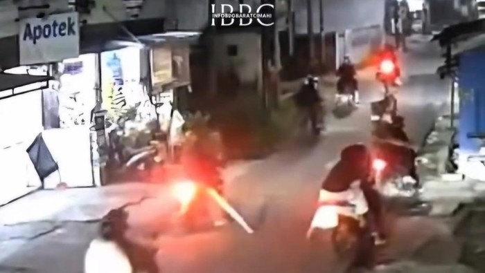Gerombolan Bermotor Bikin Resah, Serang Pemotor di Bandung Barat