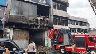 Penampakan Terkini Gedung Terbakar di Jakpus Tewaskan 17 Orang