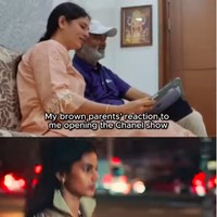 Penampilan Bhavitha diperbincangkan di media sosial ketika mengunggah reaksi orang tuanya menonton penampilannya berjalan dalam fashion show Chanel.  Foto: Instagram @bhavithamandava