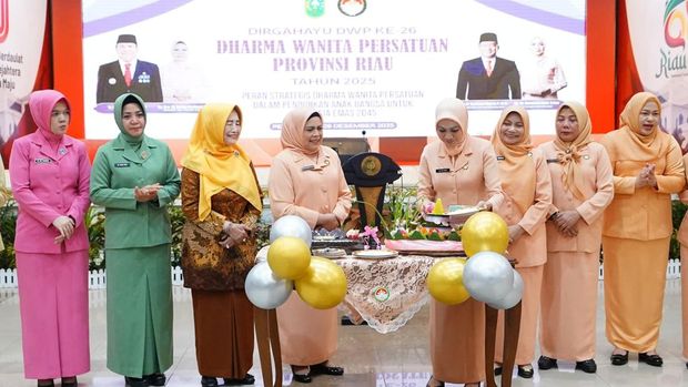 Dharma Wanita Persatuan atau DWP Provinsi Riau sudah genap memasuki usia ke-26 tahun. ((Dok Diskominfotik Riau) Dharma Wanita Persatuan atau DWP Provinsi Riau sudah genap memasuki usia ke-26 tahun. ((Dok Diskominfotik Riau)