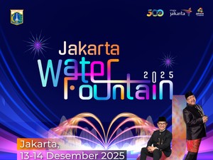 Aktivasi Taman Kota 24 Jam, Lapangan Banteng Hadirkan Water Fountain 2025