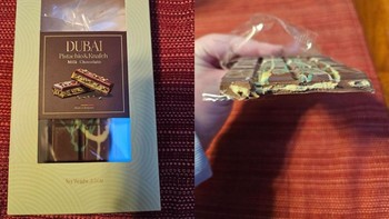 Ekspektasi: Batangan cokelat tebal dengan isian pistachio dan knafeh yang melimpah. Realita: Lapisan cokelat tipis dengan isian sangat sedikit, hampir tidak terlihat.  Foto: Reddit